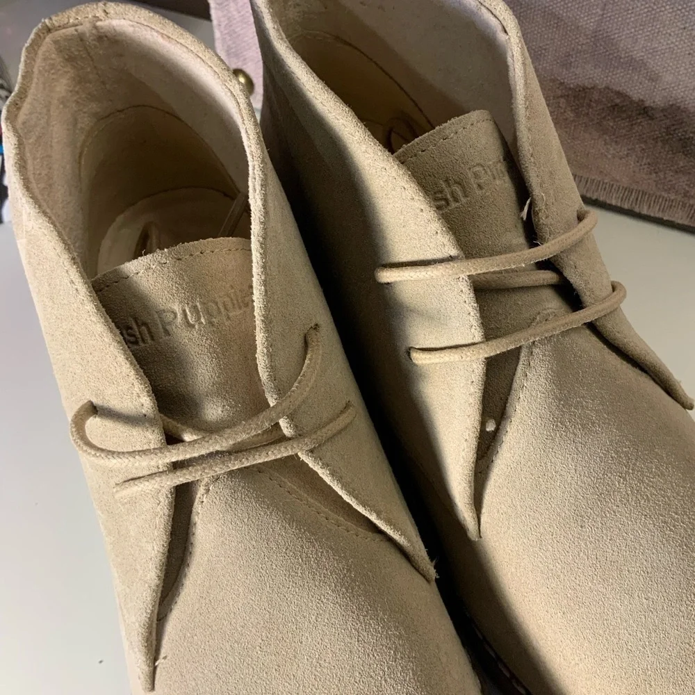 Hush Puppies Mazin Cayto Tan Suede Chukka Boots New